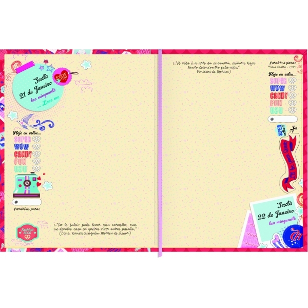 Agenda Capricho Petit Capa Dura - Tilibra Agenda Capricho Petit Capa Dura - Tilibra