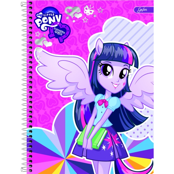 Caderno Universitário Capa Dura My Little Pony - 1 Matéria - 96 Folhas ...