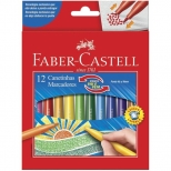 Canetinha Ponta Vai e Vem 12 cores - Faber-Castell