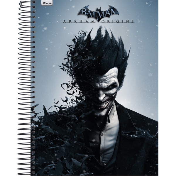 Caderno Universitário Capa Dura Batman Game - 10 Matérias - 200 Folhas - Foroni Caderno Universitário Capa Dura Batman Game - 10 Matérias - 200 Folhas - Foroni