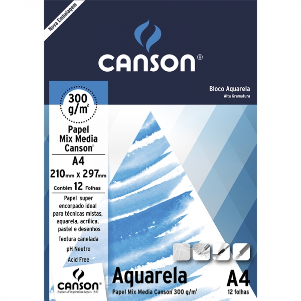 Bloco Aquarela A4 - Canson