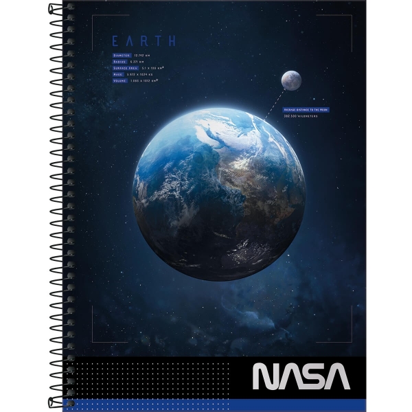 Caderno Universitário Capa Dura NASA - 1 Matéria - 80 Folhas - Tilibra Caderno Universitário Capa Dura NASA - 1 Matéria - 80 Folhas - Tilibra