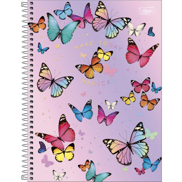 Caderno Universitário Capa Dura Daisy 1 Matéria 80 Folhas Tilibra Papelaria Japuíba 7941