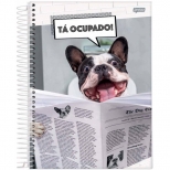 Caderno Universitário Capa Dura Pet´s Love - 10 Matérias - 160 Folhas - Jandaia