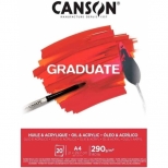 Bloco Graduate Óleo & Acrílico  290g/m2  A4 - Canson