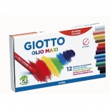 Giz Pastel Oleoso Maxi 12 cores - Giotto