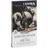 Lápis Rembrandt Polycolor Pencils 12 tons cinza - Lyra