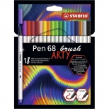 Caneta Pen 68 Brush Arty 18 Cores - Stabilo
