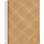 Caderno Colegial Capa Dura Kraft Gold Pautado 80 Folhas - Jandaia