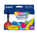 Window Pen Marcador Para Vidro 6 Cores - Acrilex