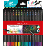 Ecolápis de Cor SuperSoft 100 Cores - Faber-Castell