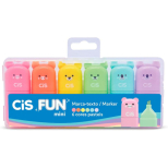 Marca Texto Fun Mini 6 Cres Pasteis - Cis