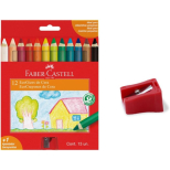 Ecogiz de Cera 12 Cores - Faber-Castell