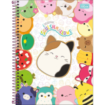 Caderno Universitário Capa Dura Squishmallows - 1 Matéria - 80 Folhas - Tilibra