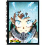 Caderno Universitário Capa Dura My Hero Academia  - 1 Matéria - 80 Folhas - Foroni