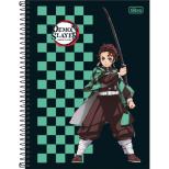 Caderno Universitário Capa Dura Demon Slayer - 10 Matérias - 160 Folhas - Tilibra