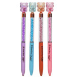 Caneta Strass Urso - Polibrinq