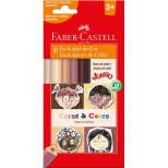 Ecolápis De Cor Jumbo Caras & Cores 6 Cores - Faber-Castell