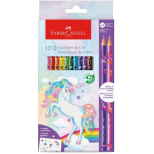 Ecolápis de Cor Unicórnio 12+2 Misturinha - Faber-Castell