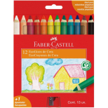 Ecogiz de Cera 12 Cores - Faber-Castell