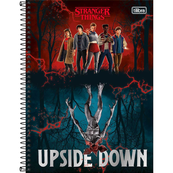 Caderno Universitário Capa Dura Stranger Things - 10 Matérias - 160 Folhas - Tilibra Caderno Universitário Capa Dura Stranger Things - 10 Matérias - 160 Folhas - Tilibra
