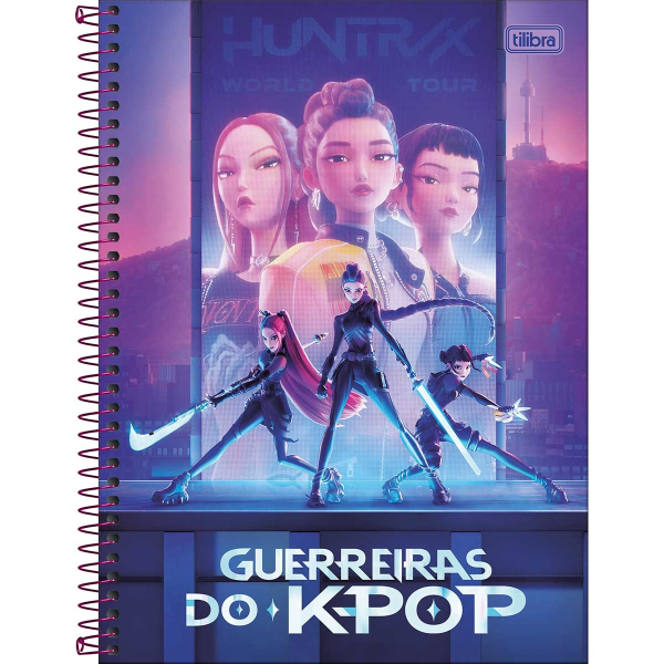 Caderno Universitário Capa Dura Guerreiras do K-Pop - 1 Matéria - 80 Folhas - Tilibra Caderno Universitário Capa Dura Guerreiras do K-Pop - 1 Matéria - 80 Folhas - Tilibra