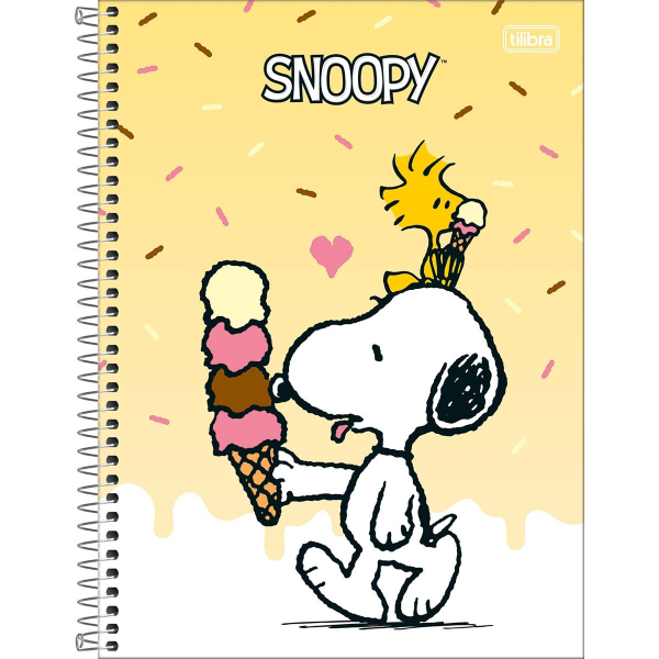 Caderno Universitário Capa Dura Snoopy Fit - 10 Matérias - 160 Folhas - Tilibra Caderno Universitário Capa Dura Snoopy Fit - 10 Matérias - 160 Folhas - Tilibra