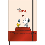 Caderneta Capa Dura G Sem Pauta Snoopy Fitto 80 Folhas - Tilibra