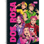 Caderno Universitario Capa Dura Dos Rosa - 1 Materia - 80 Folhas - Tilibra