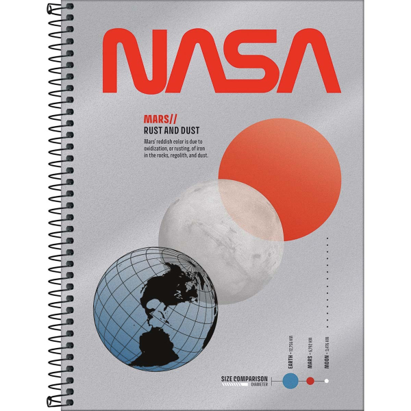 Caderno Universitário Capa Dura Nasa 10 Matérias - 160 Folhas - Tilibra Caderno Universitário Capa Dura Nasa 10 Matérias - 160 Folhas - Tilibra