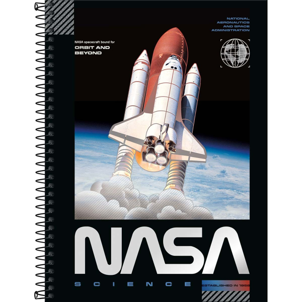 Caderno Universitário Capa Dura Nasa 10 Matérias - 160 Folhas - Tilibra Caderno Universitário Capa Dura Nasa 10 Matérias - 160 Folhas - Tilibra