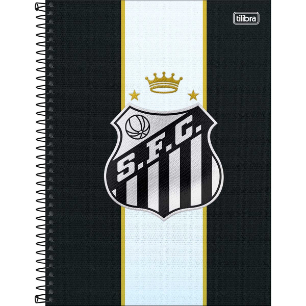 Caderno Universitário Capa Dura Santos 10 Matérias - 160 Folhas - Tilibra Caderno Universitário Capa Dura Santos 10 Matérias - 160 Folhas - Tilibra