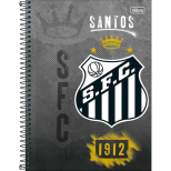 Caderno Universitário Capa Dura Santos 1 Matéria - 80 Folhas - Tilibra