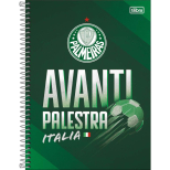 Caderno Universitário Capa Dura Palmeiras - 10 Matérias - 160 Folhas - Tilibra