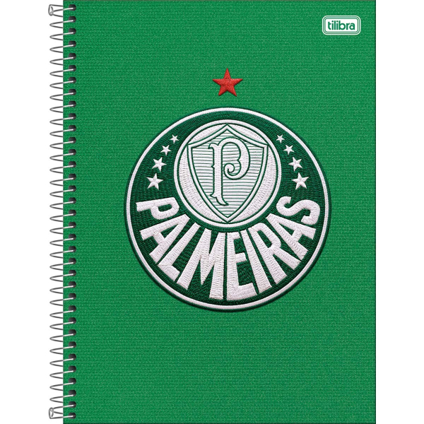 Caderno Universitário Capa Dura Palmeiras - 10 Matérias - 160 Folhas - Tilibra Caderno Universitário Capa Dura Palmeiras - 10 Matérias - 160 Folhas - Tilibra