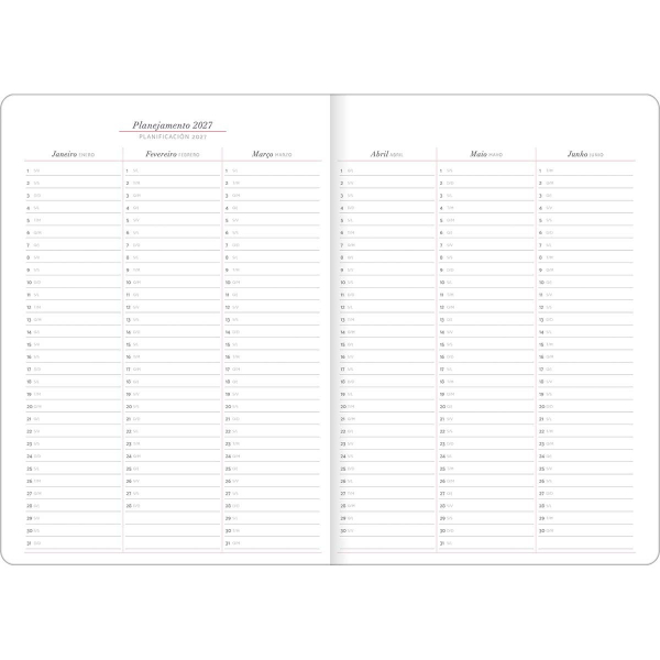 Planner Grampeado Cambridge 2027 - Tilibra Planner Grampeado Cambridge 2027 - Tilibra