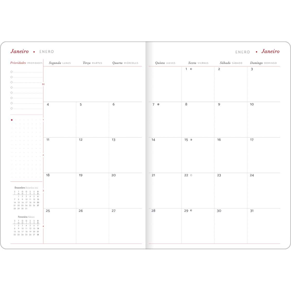 Planner Grampeado Cambridge 2027 - Tilibra Planner Grampeado Cambridge 2027 - Tilibra